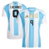 Officiële Voetbalshirt Argentinië J. Alvarez 9 Thuis 2024 - Heren